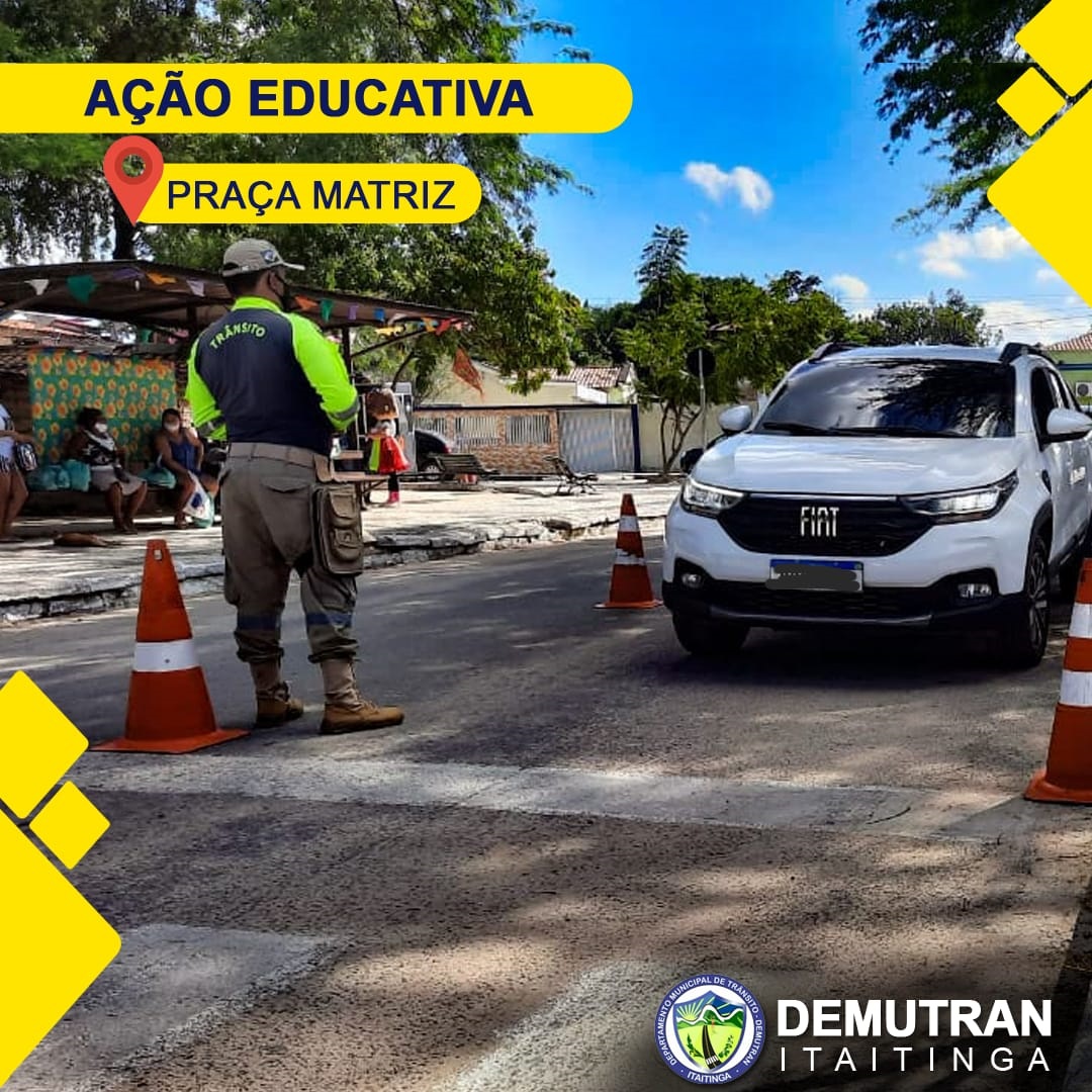 EQUIPES DO DEMUTRAN REALIZAM TRABALHOS EDUCATIVOS NO CENTRO DE Itaitinga